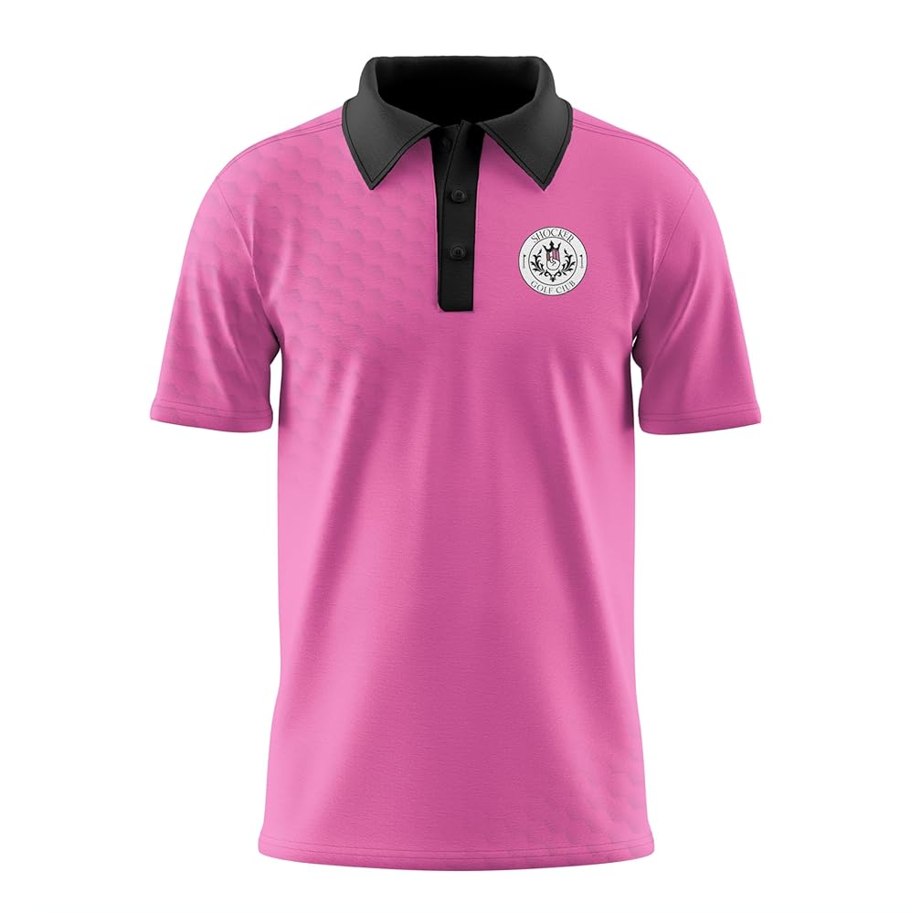 Amazon.com: Shocker Polo Shirts T-Shirt Short Sleeve Pink